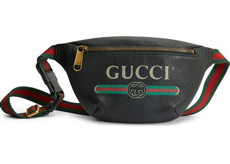 gucci belt bag vintage black|authentic Gucci belt bag.